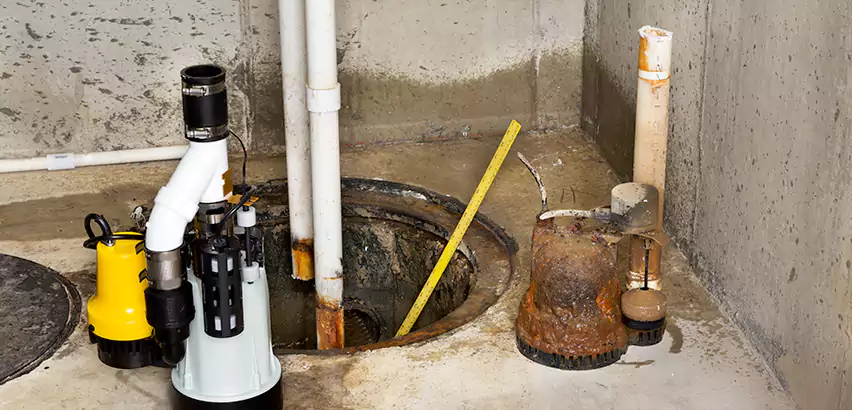 Installing Sump Pump in Finished Basement in Bergenfield, NJ